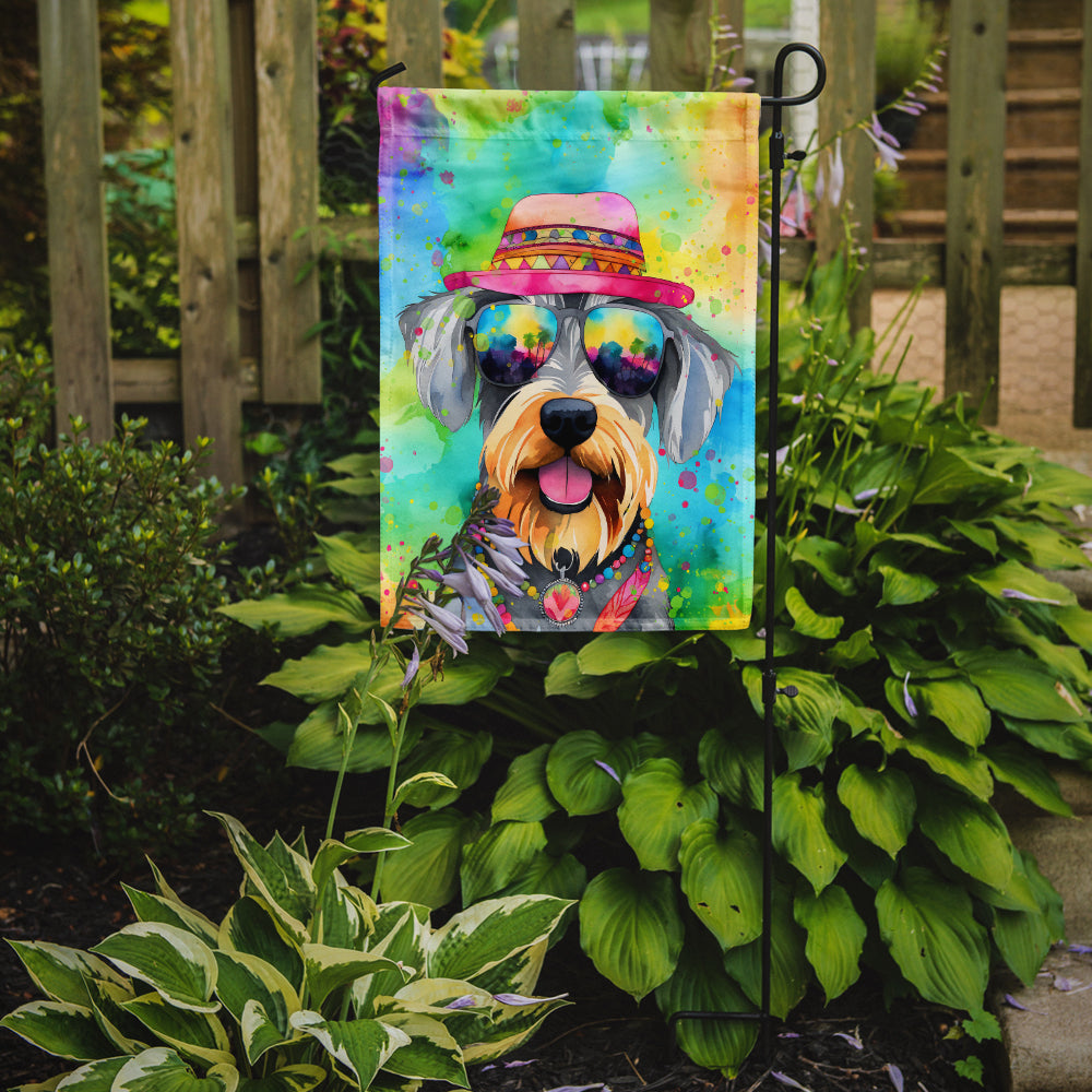 Buy this Schnauzer Hippie Dawg Garden Flag