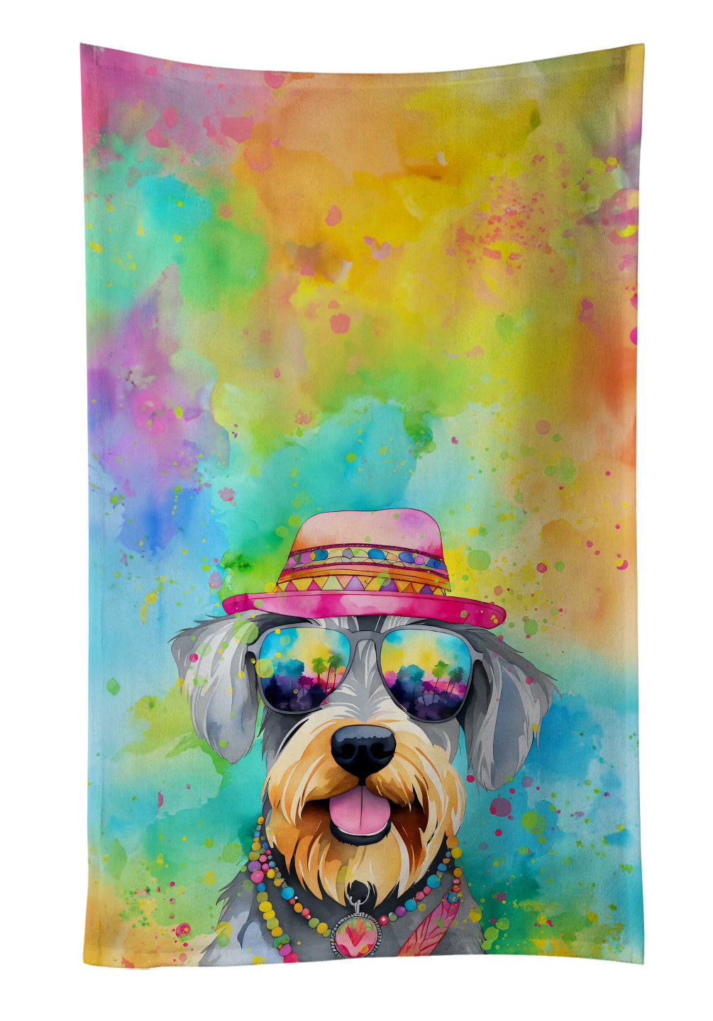 Buy this Schnauzer Hippie Dawg Kitchen Towel