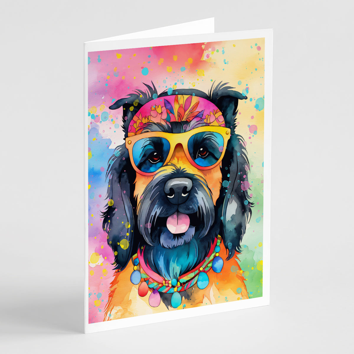 Buy this Scottish Terrier Hippie Dawg Greeting Cards Pack of 8