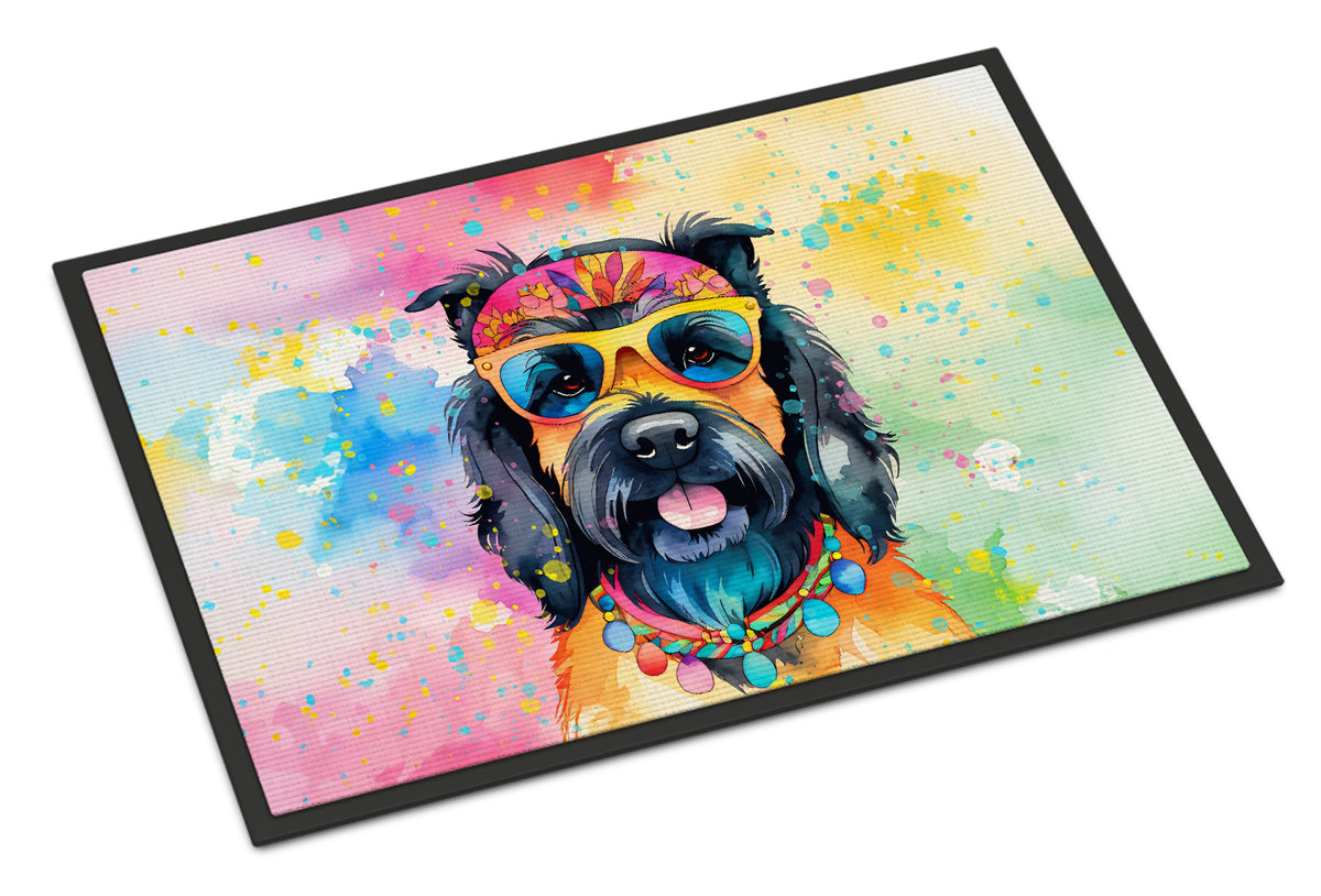 Buy this Scottish Terrier Hippie Dawg Indoor or Outdoor Mat 24x36