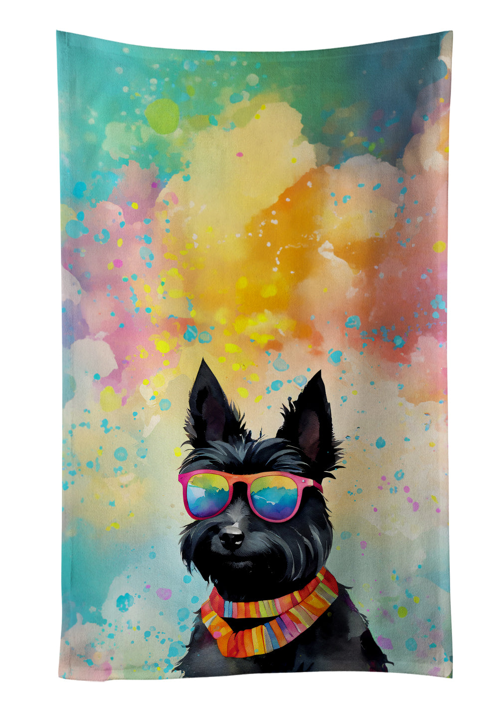 Buy this Scottish Terrier Hippie Dawg Kitchen Towel