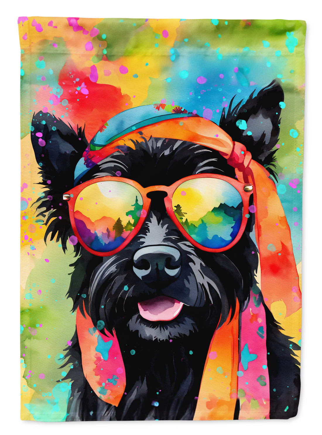 Buy this Scottish Terrier Hippie Dawg Garden Flag