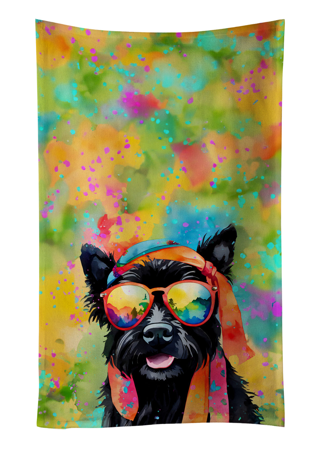 Buy this Scottish Terrier Hippie Dawg Kitchen Towel