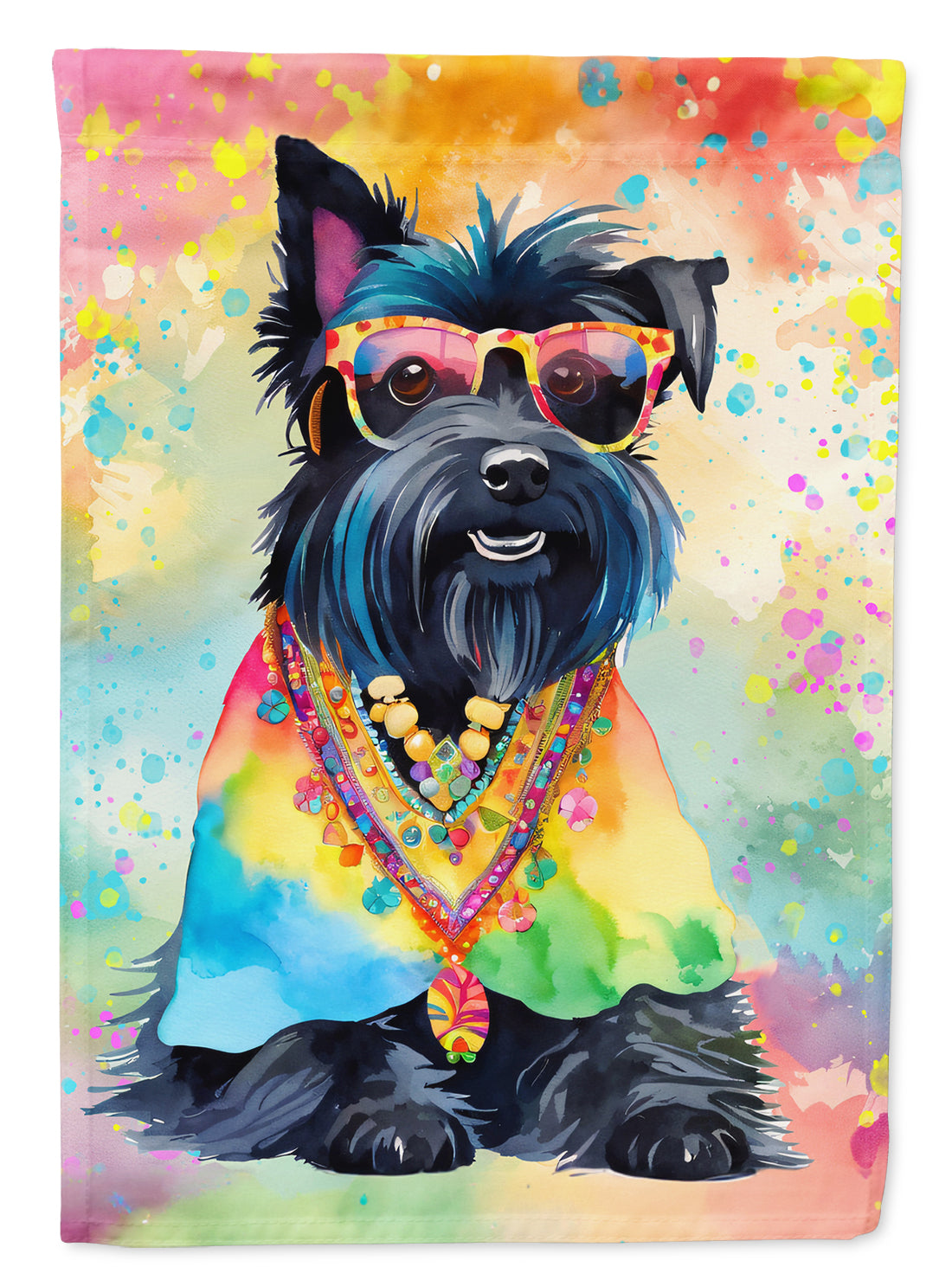 Buy this Scottish Terrier Hippie Dawg Garden Flag