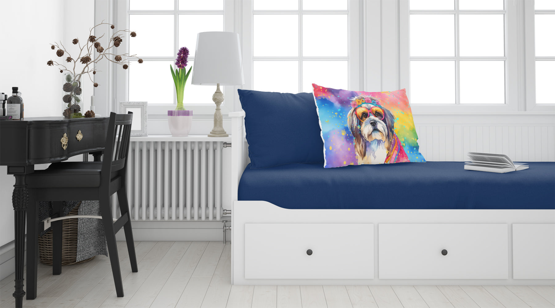 Shih Tzu Hippie Dawg Standard Pillowcase