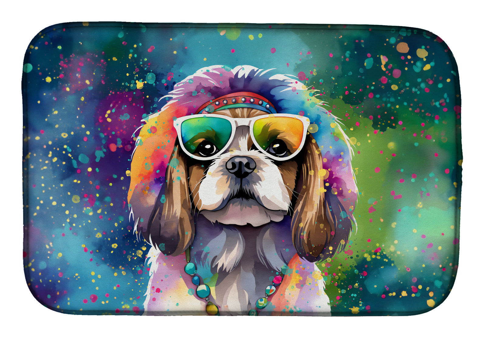 Buy this Shih Tzu Hippie Dawg Dish Drying Mat