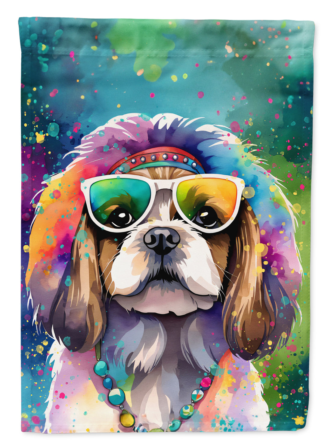 Buy this Shih Tzu Hippie Dawg Garden Flag