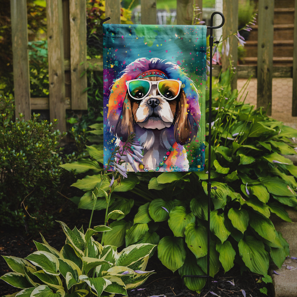 Shih Tzu Hippie Dawg Garden Flag