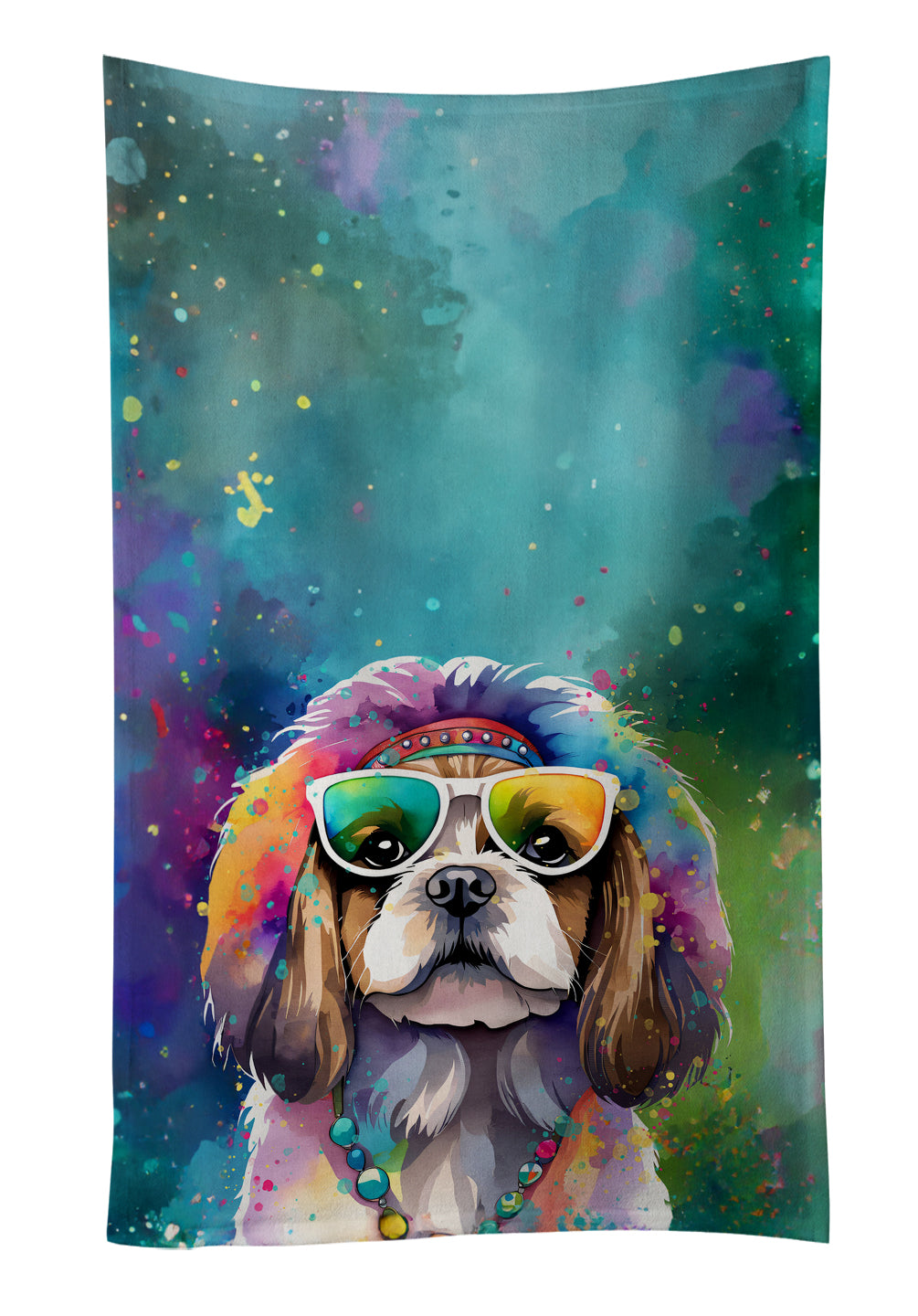 Buy this Shih Tzu Hippie Dawg Kitchen Towel