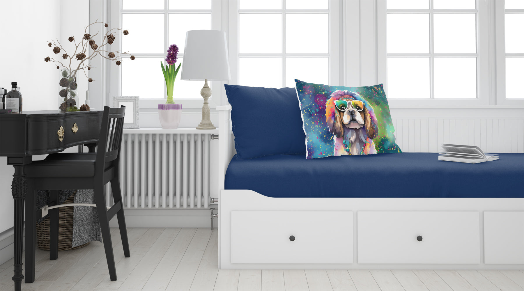 Shih Tzu Hippie Dawg Standard Pillowcase