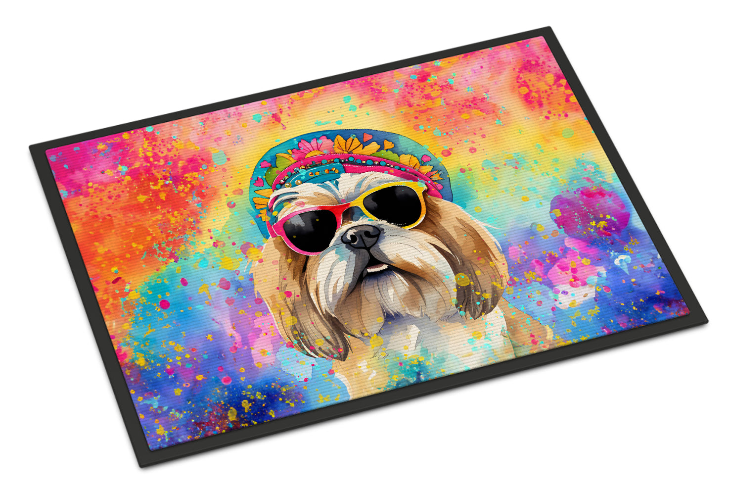 Buy this Shih Tzu Hippie Dawg Indoor or Outdoor Mat 24x36