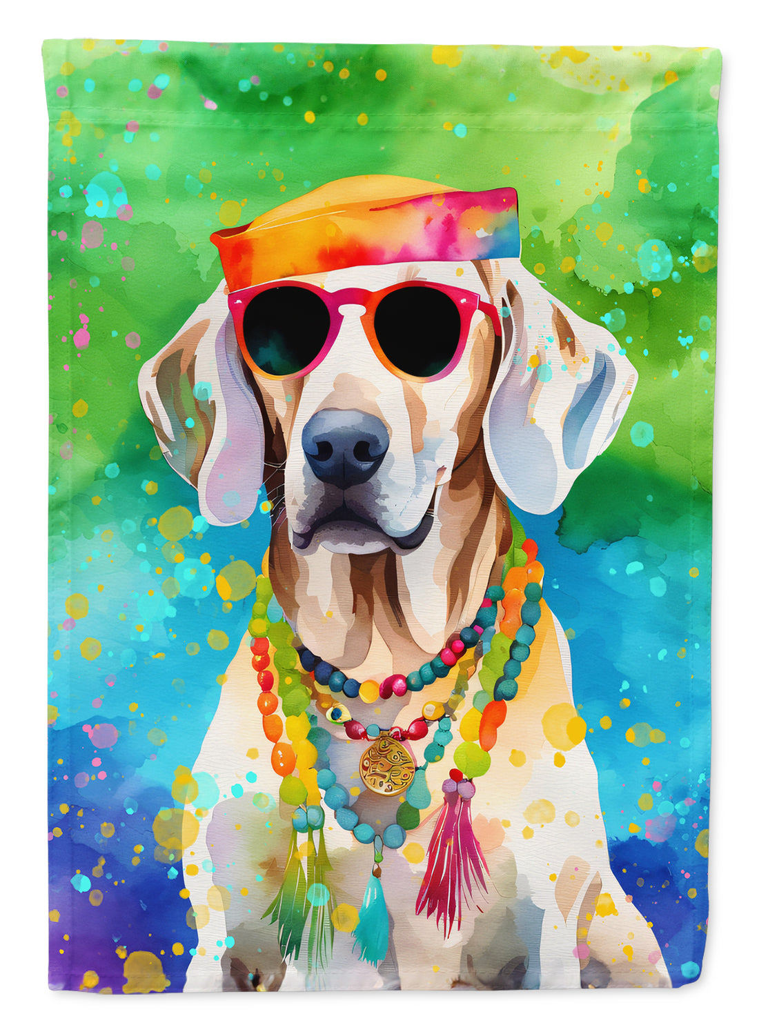 Buy this Weimaraner Hippie Dawg House Flag