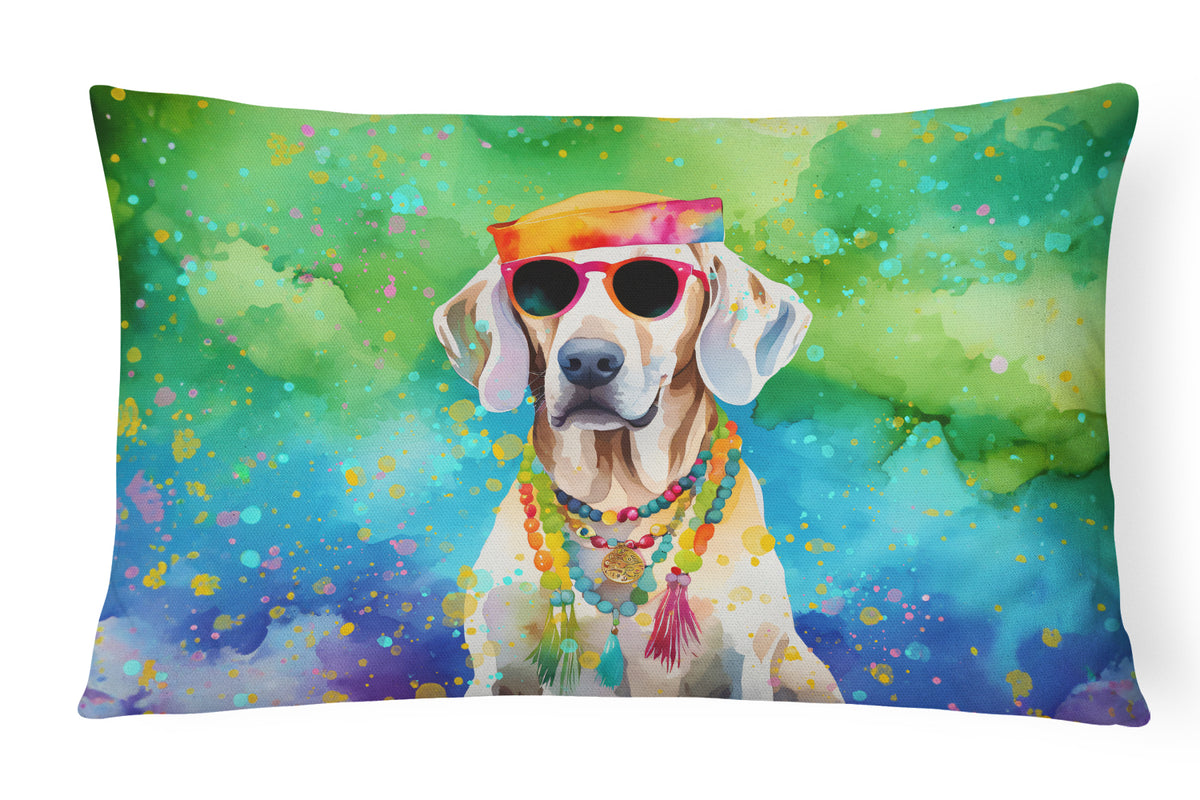 Buy this Weimaraner Hippie Dawg Fabric Decorative Pillow