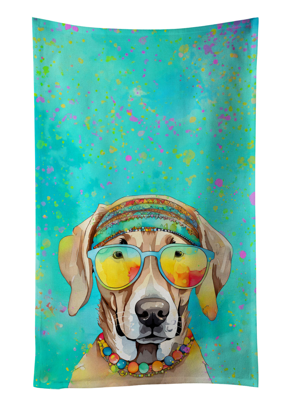 Buy this Weimaraner Hippie Dawg Kitchen Towel