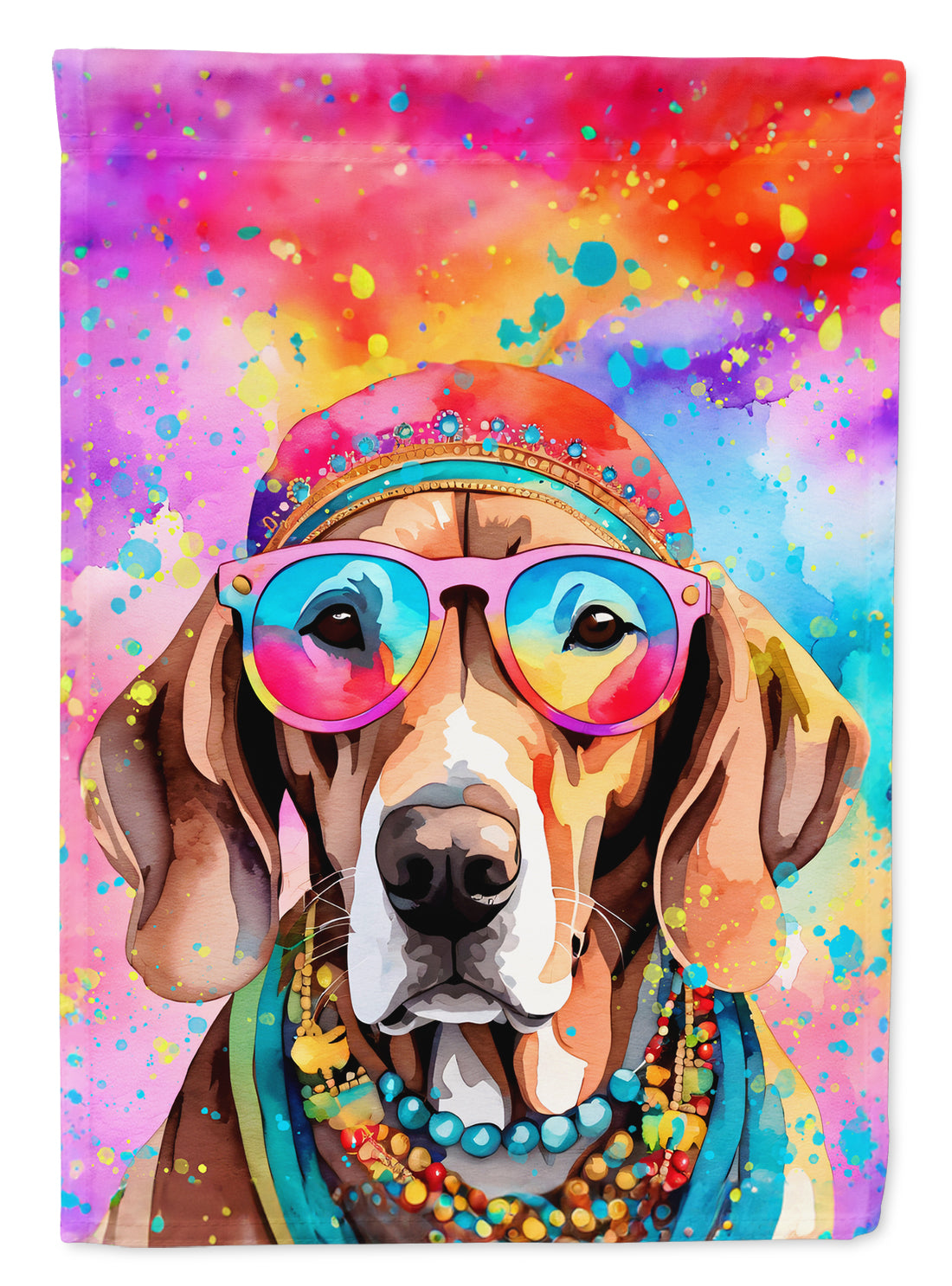 Buy this Weimaraner Hippie Dawg House Flag