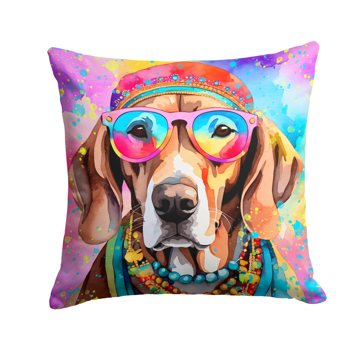 Buy this Weimaraner Hippie Dawg Fabric Decorative Pillow