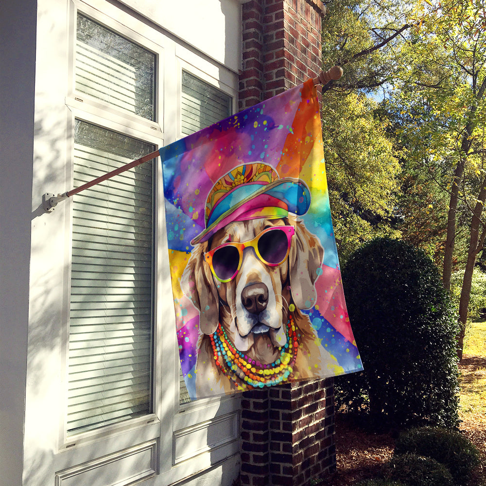 Weimaraner Hippie Dawg House Flag