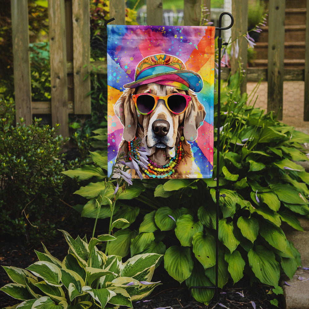 Weimaraner Hippie Dawg Garden Flag