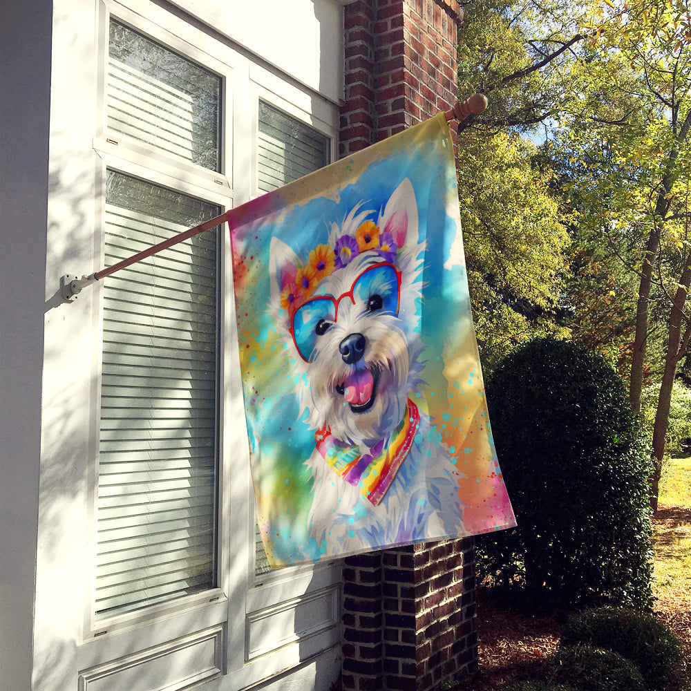 Buy this Westie Hippie Dawg House Flag