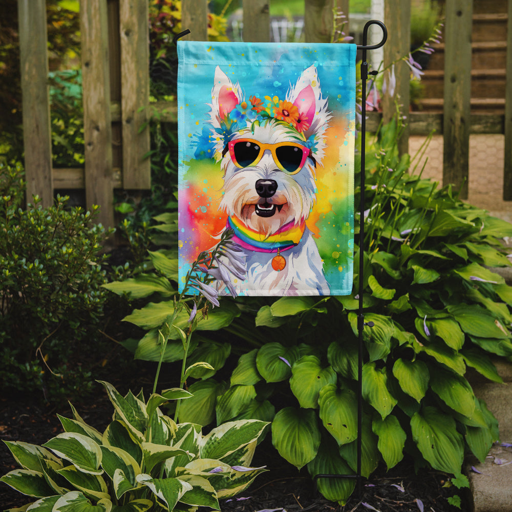 Buy this Westie Hippie Dawg Garden Flag