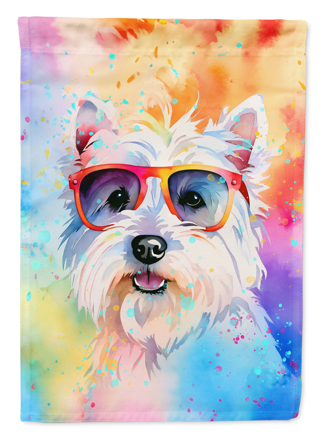 Buy this Westie Hippie Dawg Garden Flag