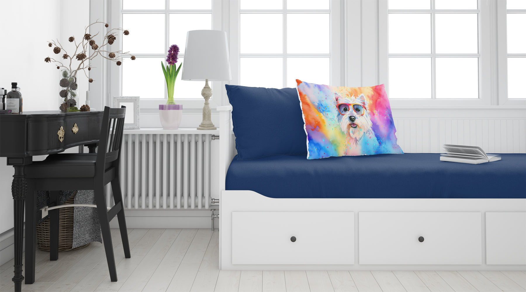 Westie Hippie Dawg Standard Pillowcase