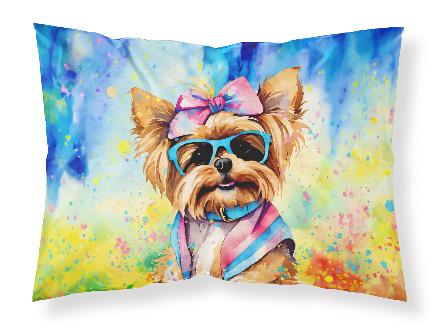 Buy this Yorkshire Terrier Hippie Dawg Standard Pillowcase