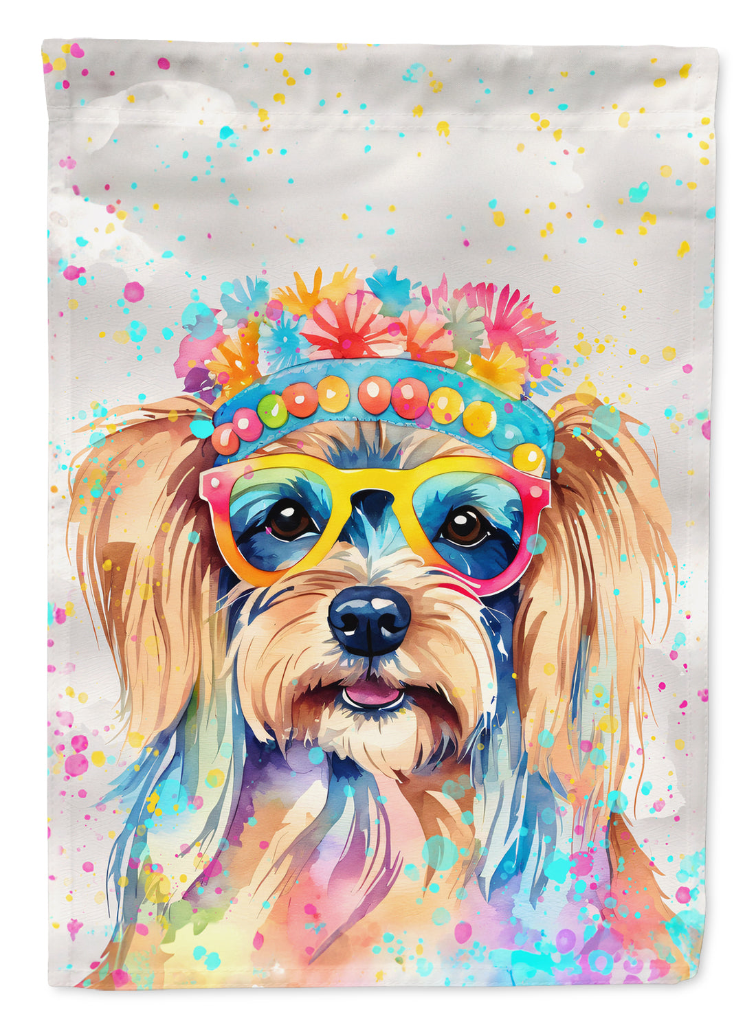 Buy this Yorkshire Terrier Hippie Dawg House Flag