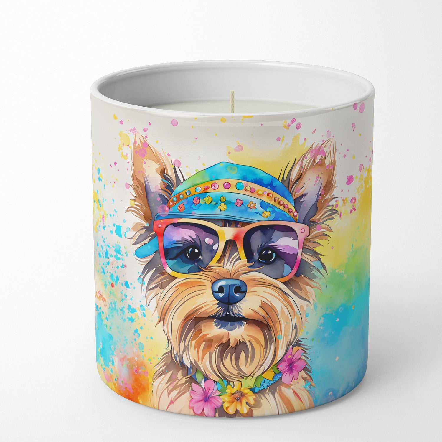 Buy this Yorkshire Terrier Hippie Dawg Decorative Soy Candle