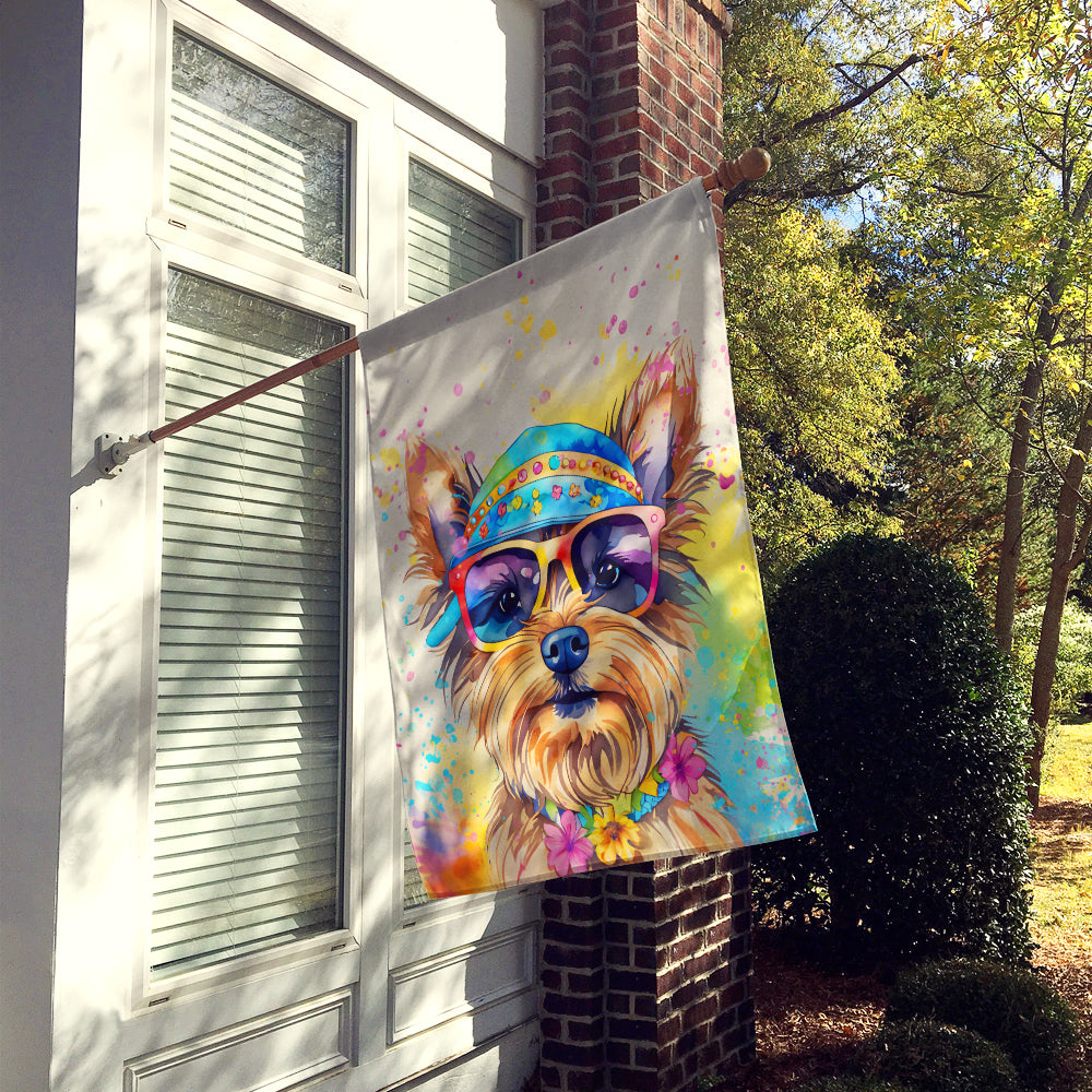 Buy this Yorkshire Terrier Hippie Dawg House Flag