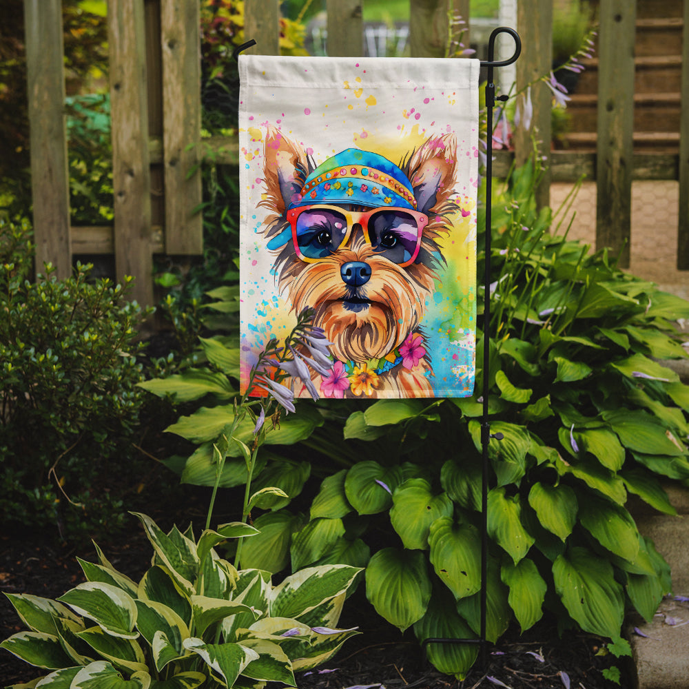 Buy this Yorkshire Terrier Hippie Dawg Garden Flag