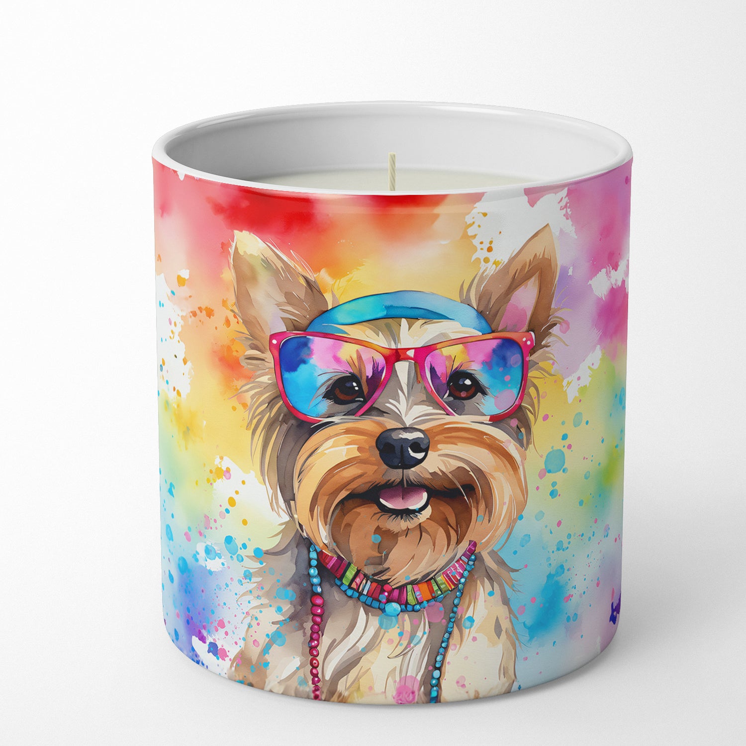 Buy this Yorkshire Terrier Hippie Dawg Decorative Soy Candle