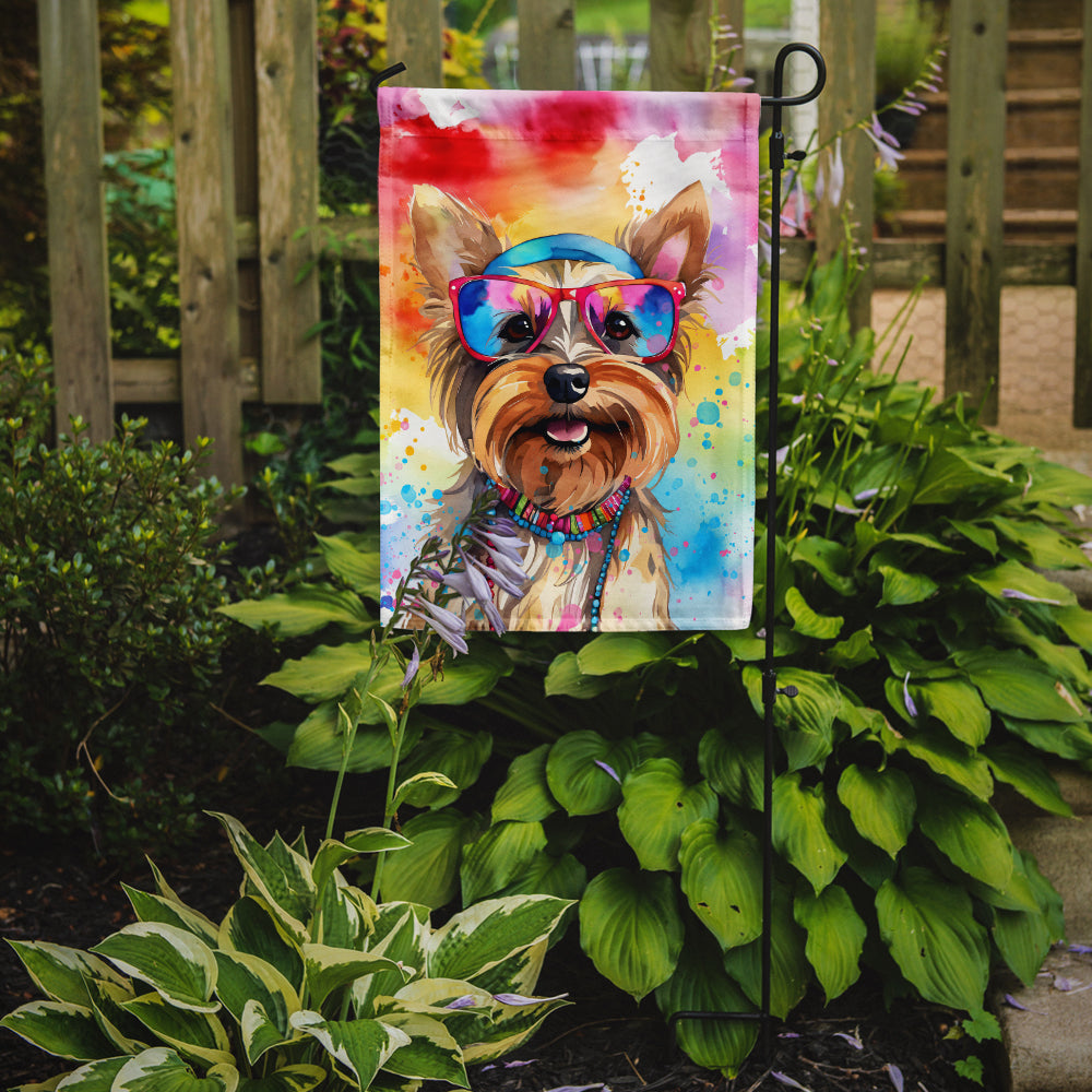 Buy this Yorkshire Terrier Hippie Dawg Garden Flag