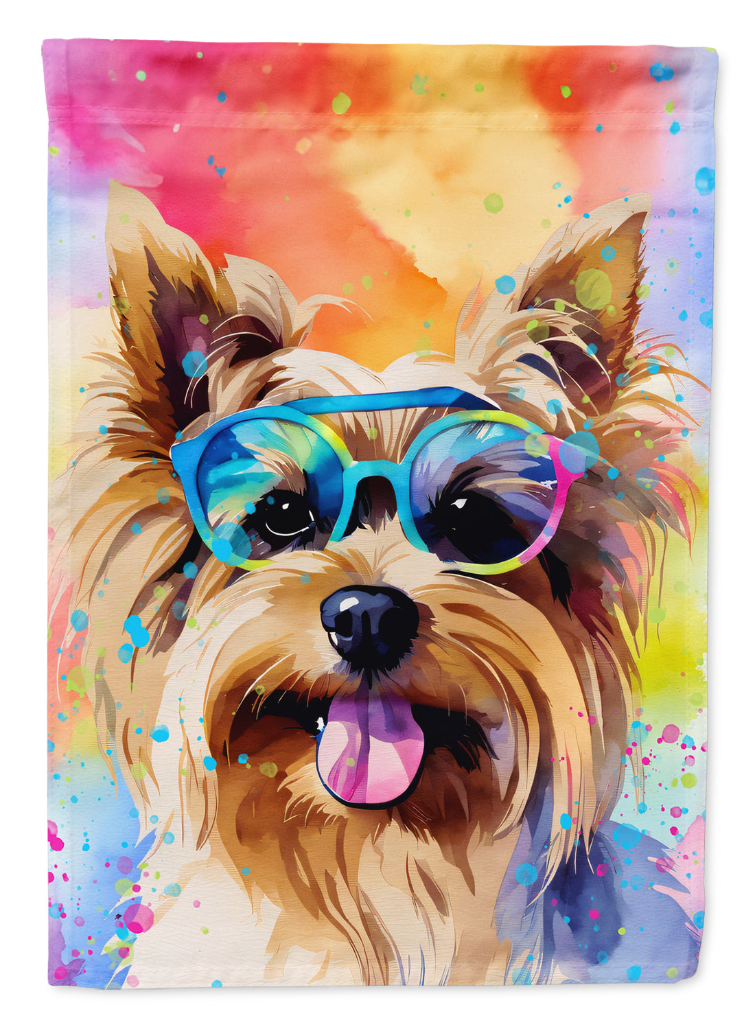 Buy this Yorkshire Terrier Hippie Dawg House Flag