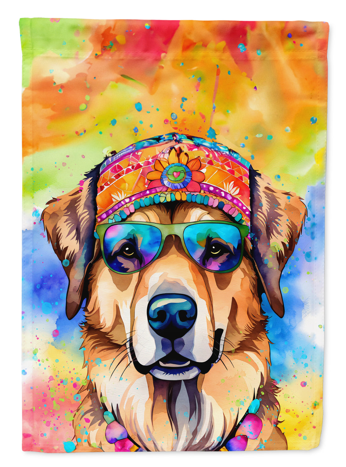 Buy this Hippie Dawg Garden Flag