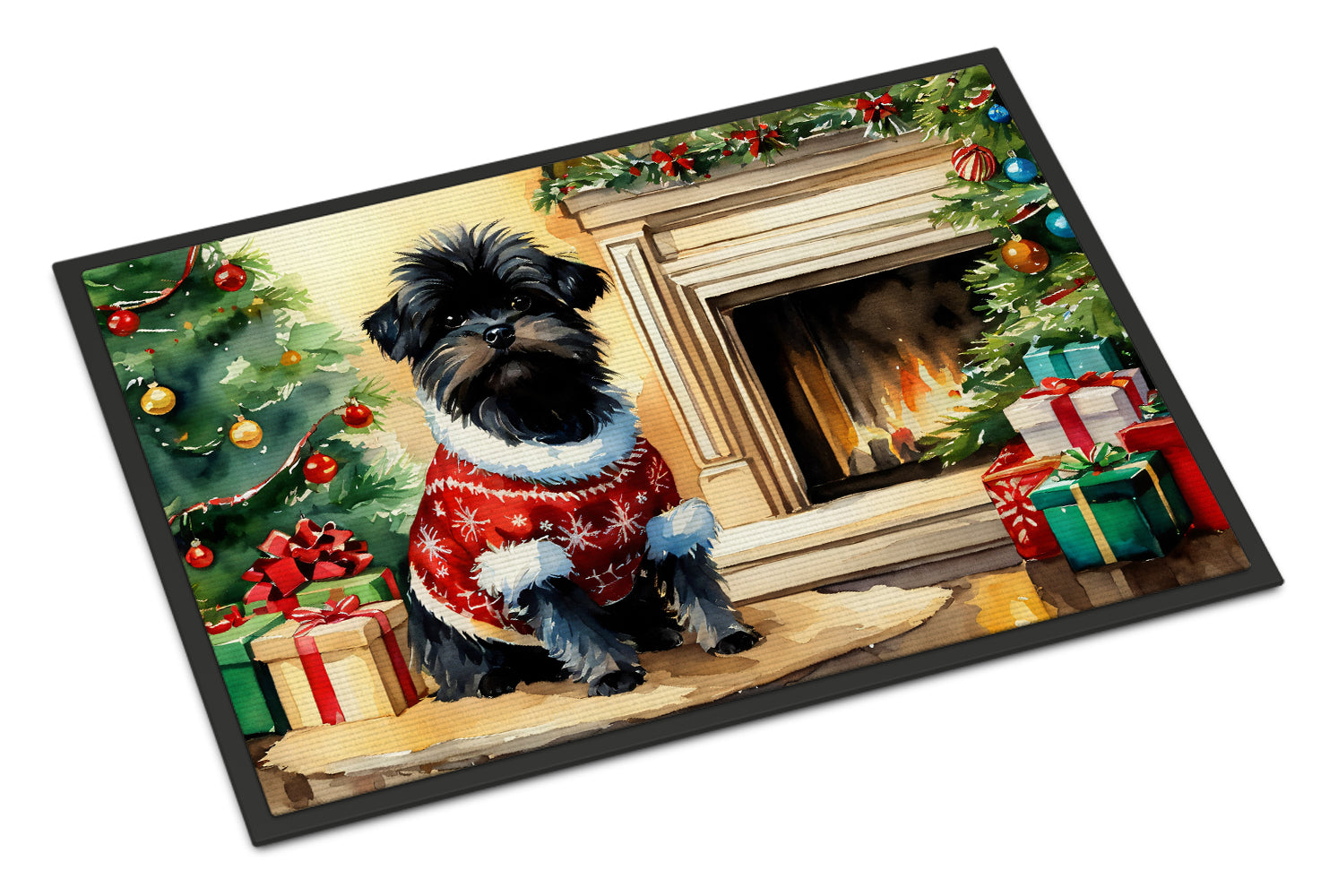 Buy this Affenpinscher Cozy Christmas Doormat