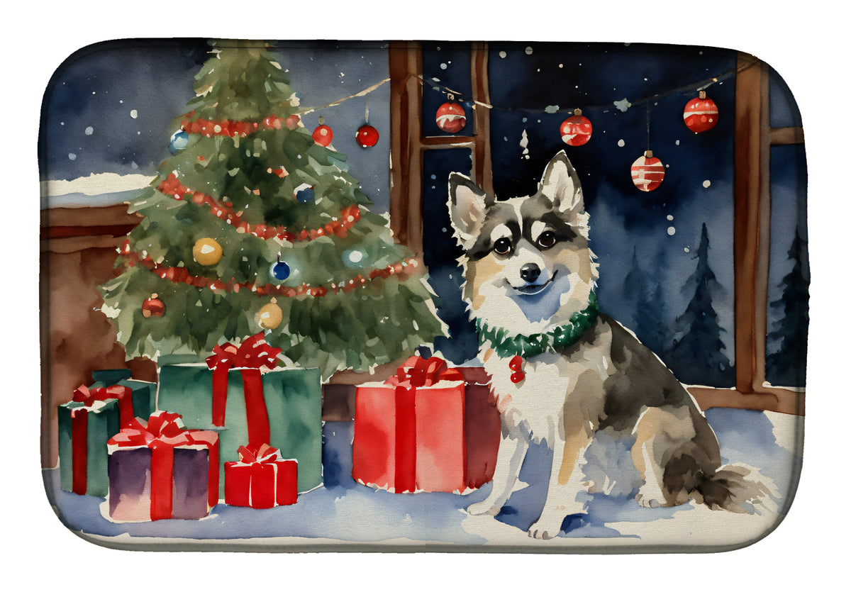 Buy this Alaskan Klee Kai Cozy Christmas Dish Drying Mat