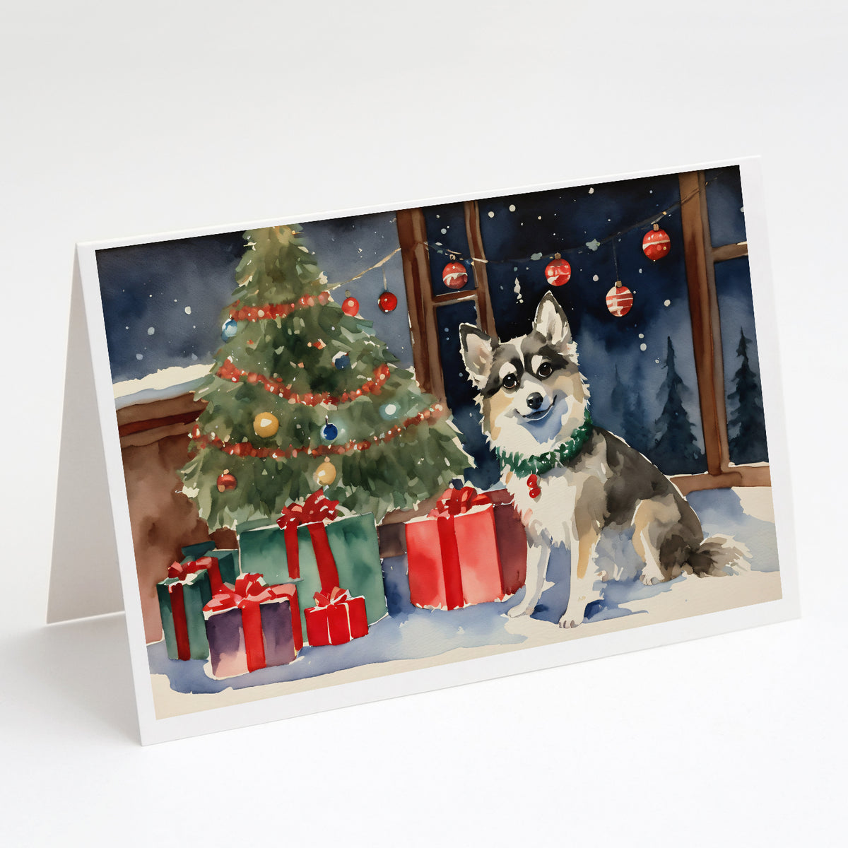 Buy this Alaskan Klee Kai Cozy Christmas Greeting Cards Pack of 8