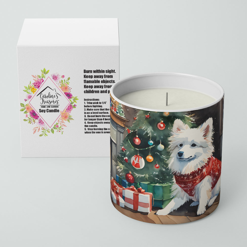 Buy this American Eskimo Cozy Christmas Decorative Soy Candle