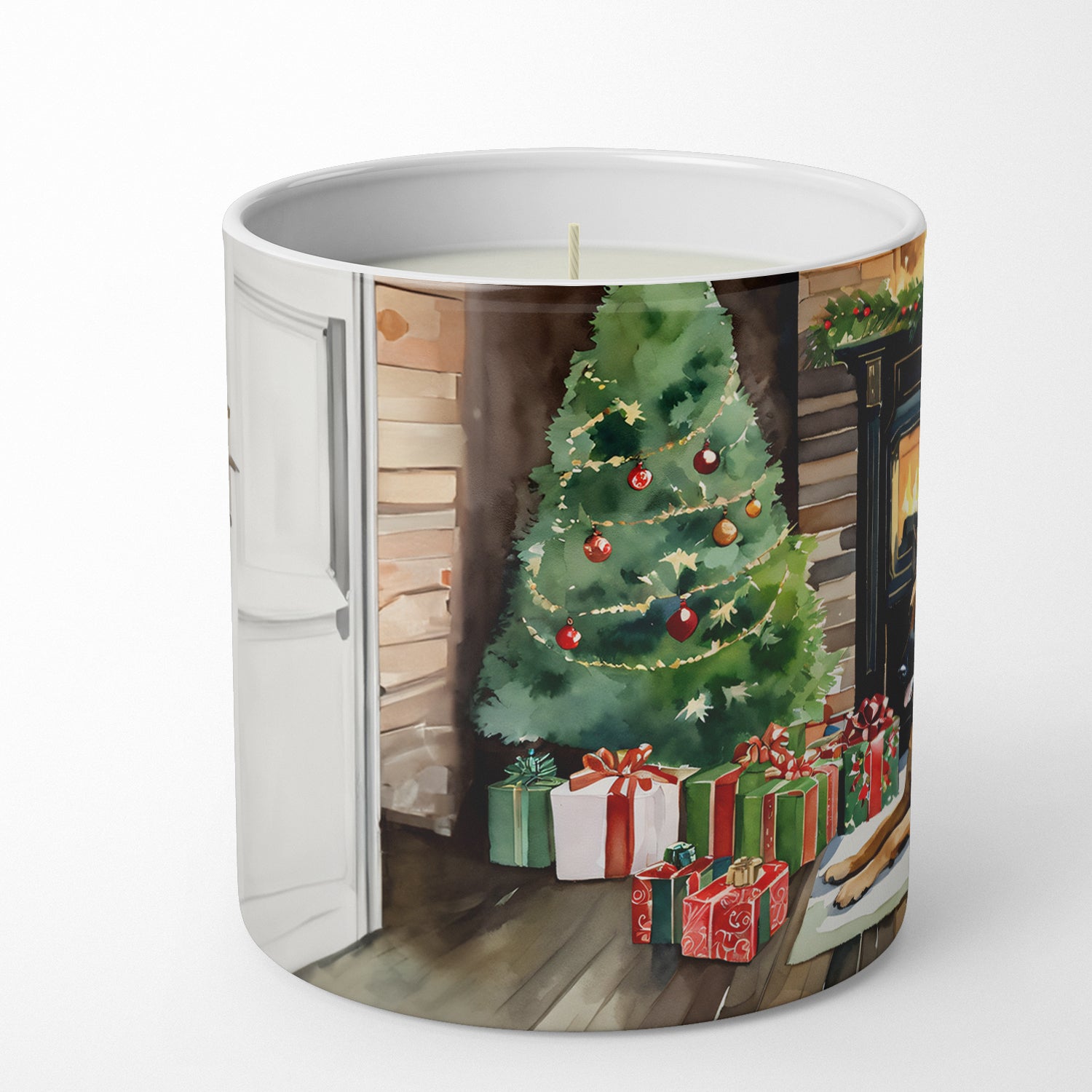 Belgian Malinois Cozy Christmas Decorative Soy Candle