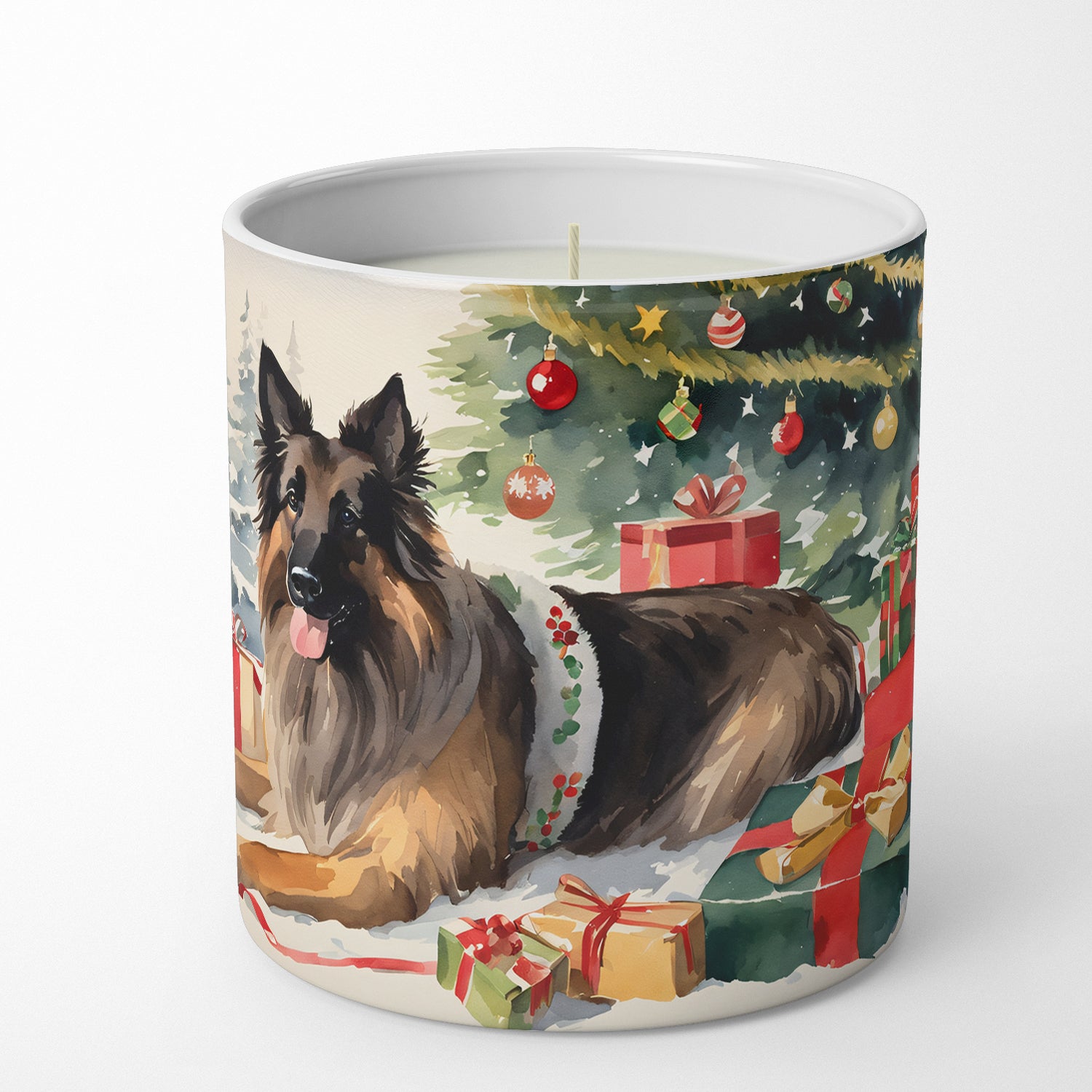 Buy this Belgian Tervuren Cozy Christmas Decorative Soy Candle