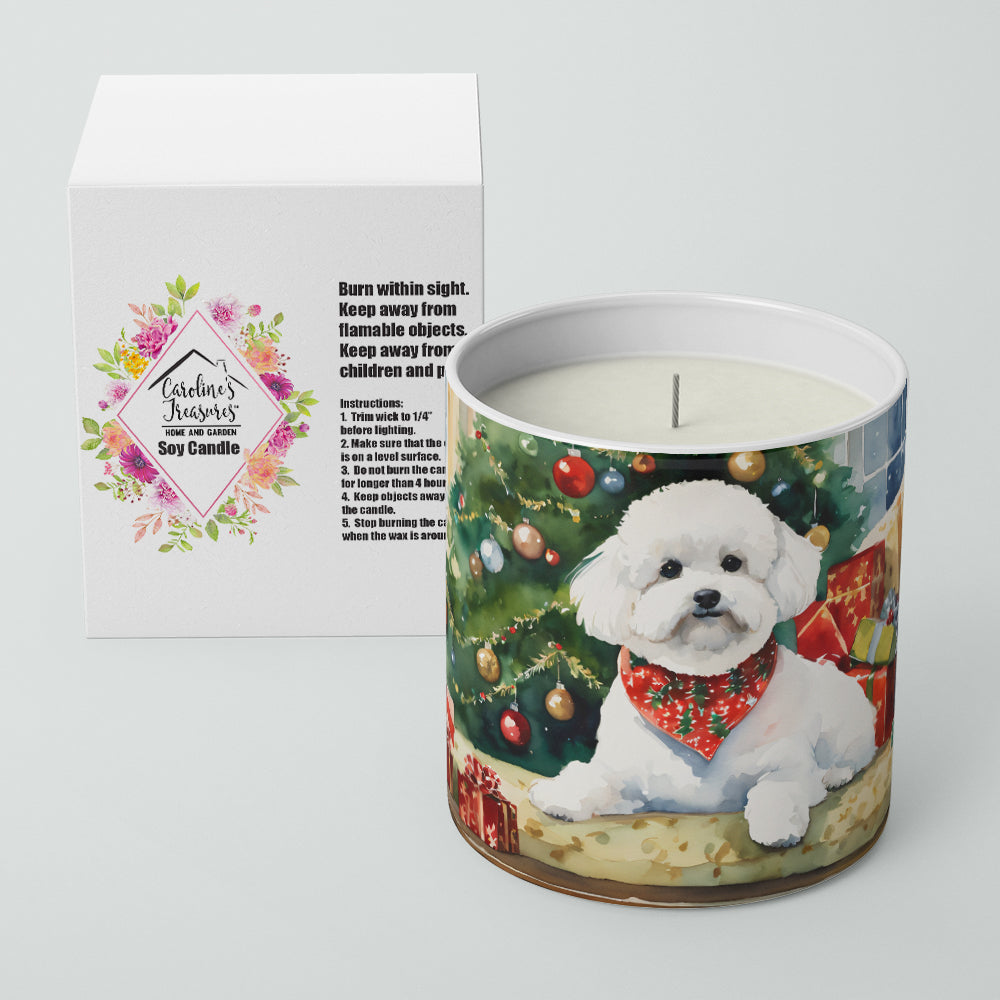 Bichon Frise Cozy Christmas Decorative Soy Candle