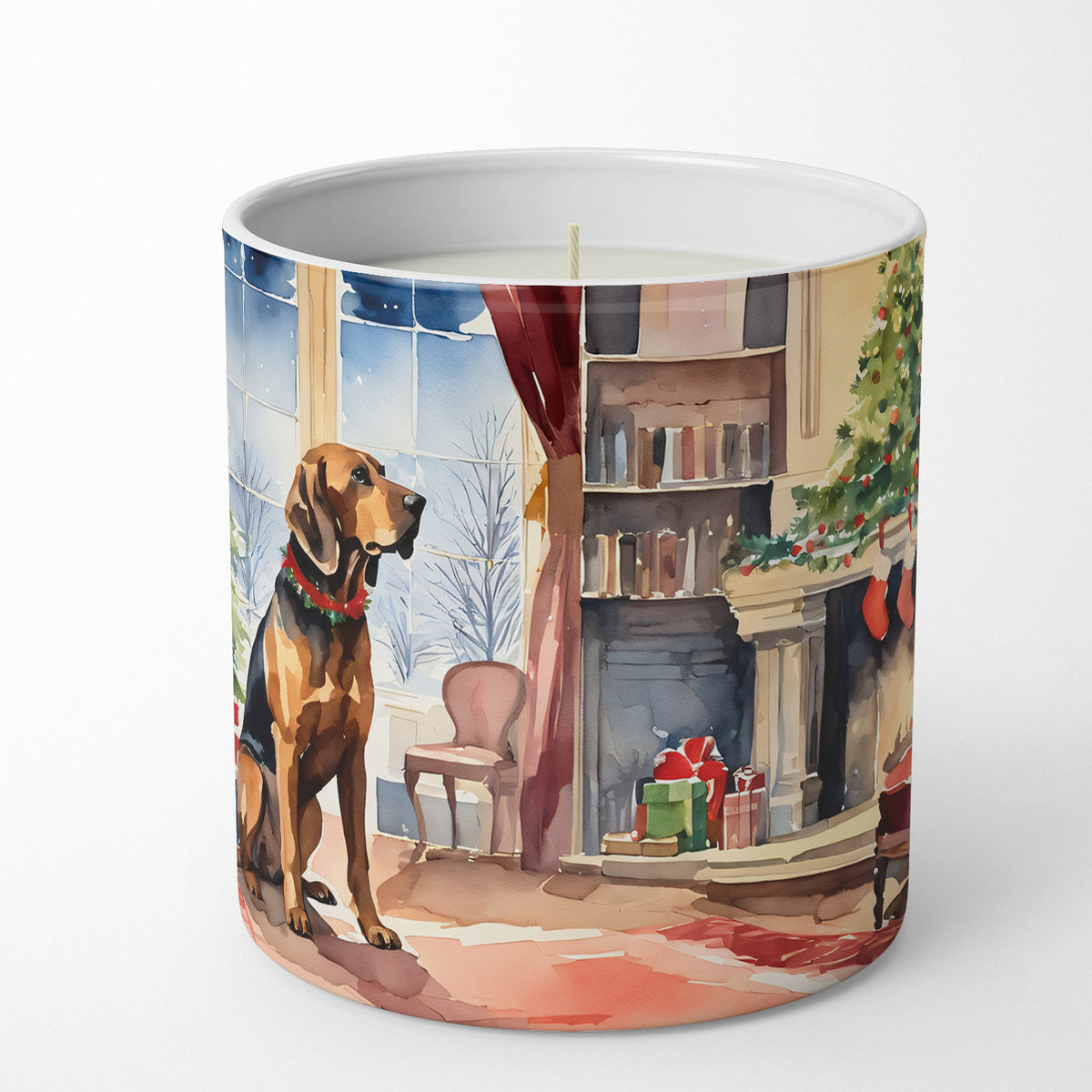 Buy this Bloodhound Cozy Christmas Decorative Soy Candle