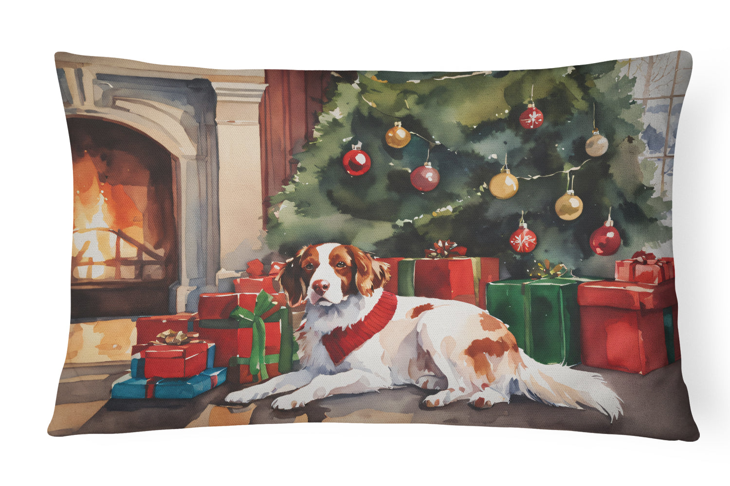 Buy this Brittany Cozy Christmas Throw Pillow