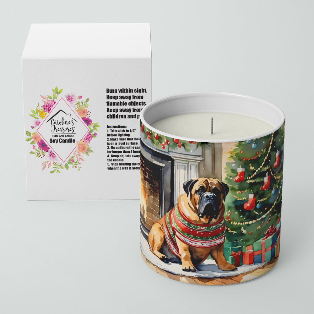 Bullmastiff Cozy Christmas Decorative Soy Candle