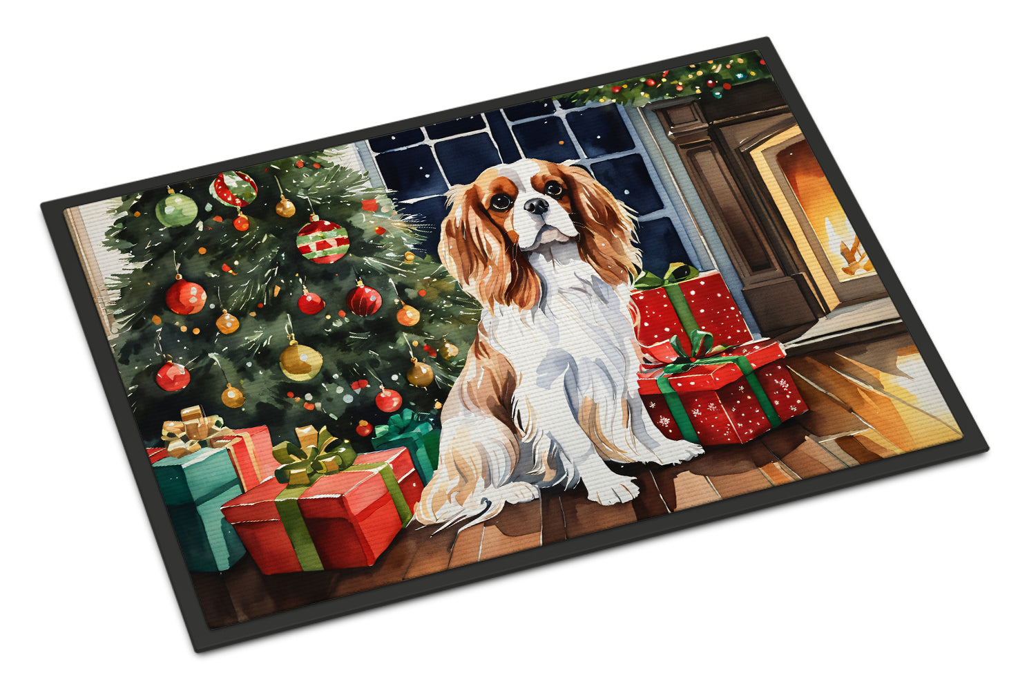 Buy this Cavalier Spaniel Cozy Christmas Doormat