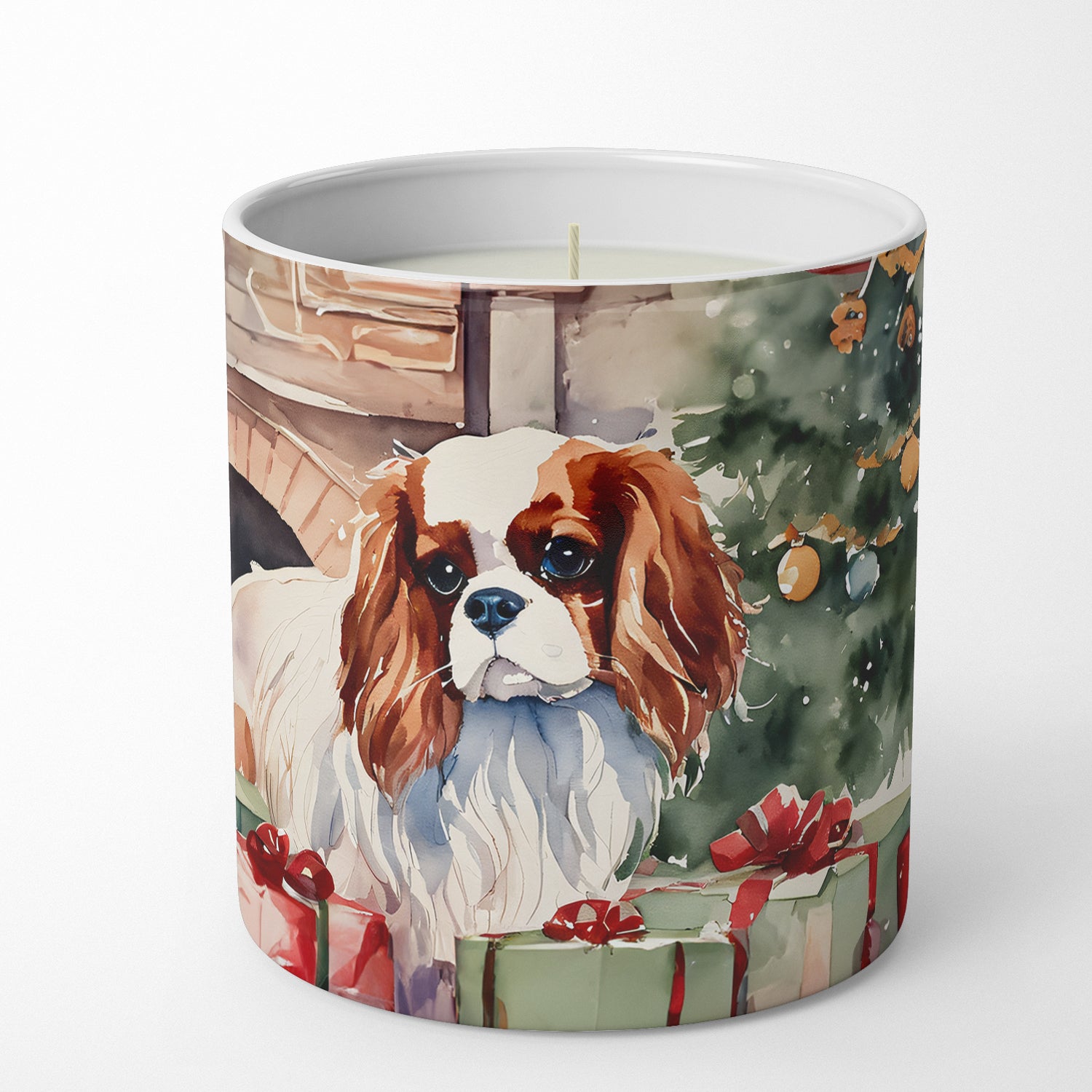 Buy this Cavalier Spaniel Cozy Christmas Decorative Soy Candle