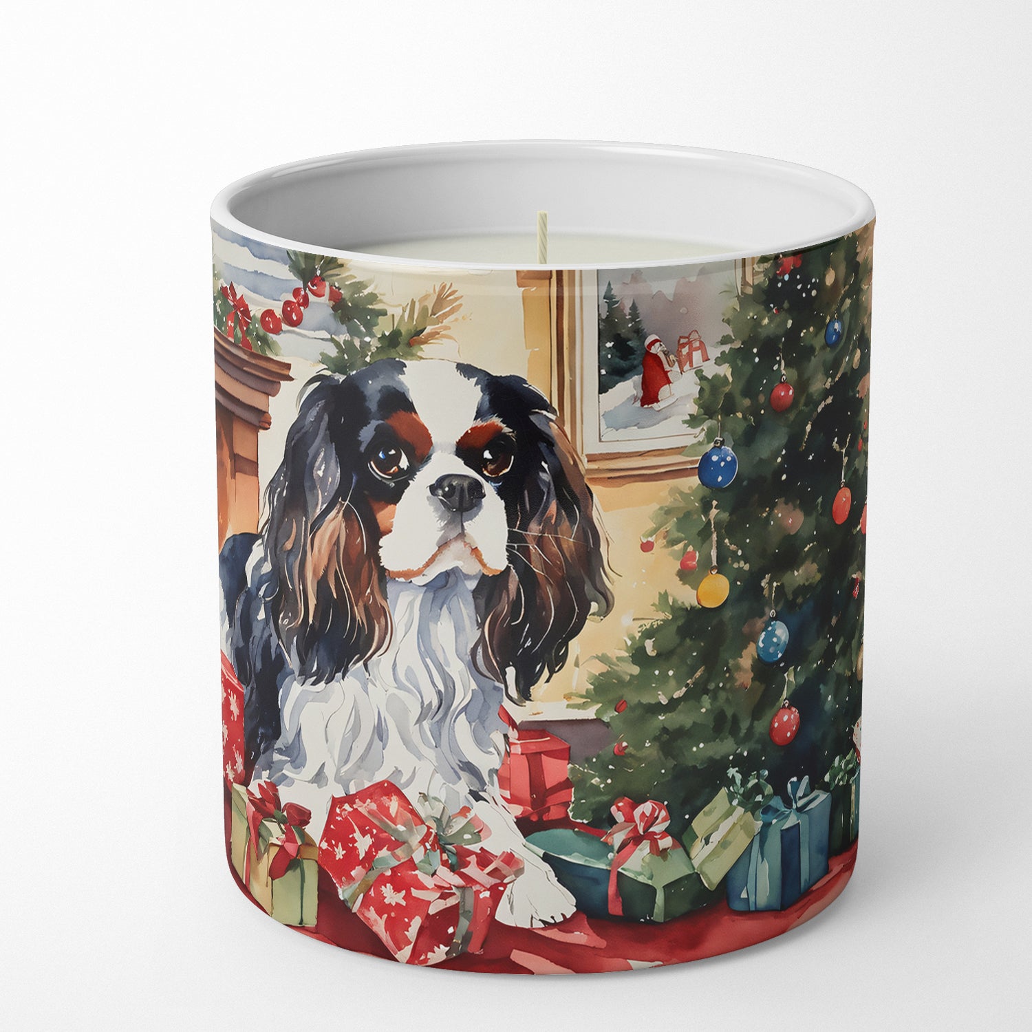 Buy this Cavalier Spaniel Cozy Christmas Decorative Soy Candle