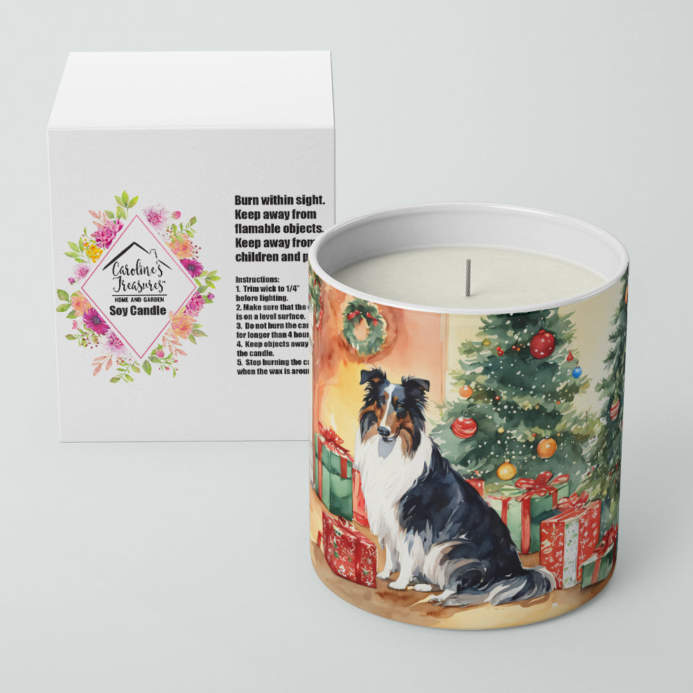 Collie Cozy Christmas Decorative Soy Candle