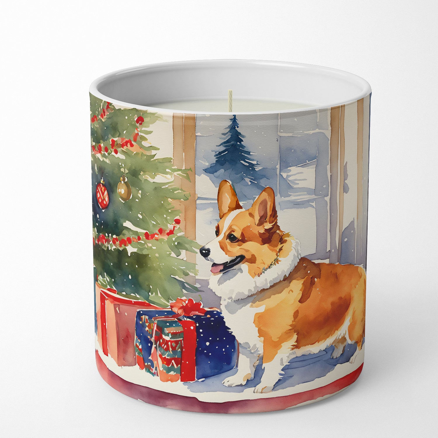 Buy this Corgi Cozy Christmas Decorative Soy Candle